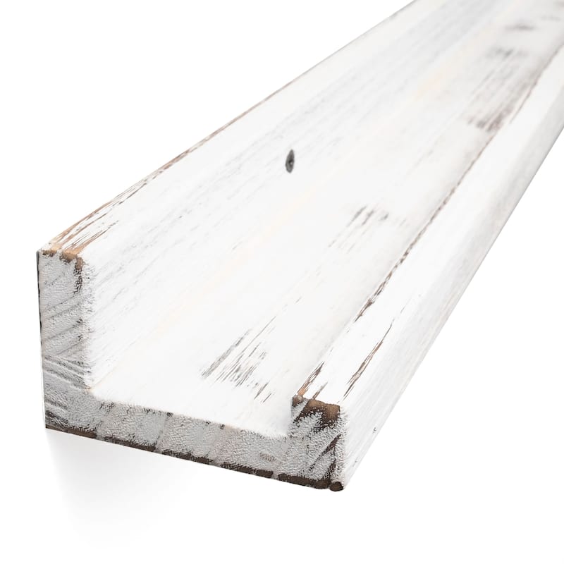 Rustic State Set of 2 Wall Mounted Shelves 60 Inch Photo Ledge