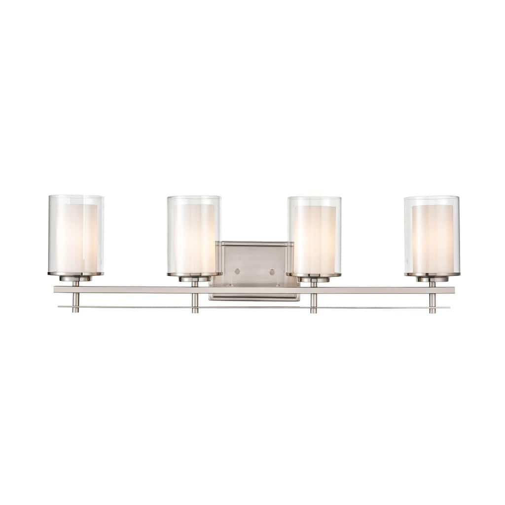 Millennium Lighting Huderson 4 Light Metal Bathroom Vanity Fixture in Multiple Finishes