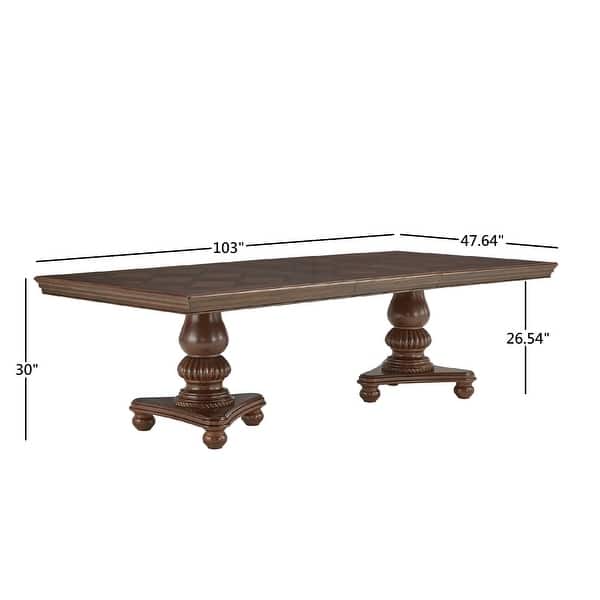 Constantinople Double Pedestal Dining Table with Extending Leaf by ...