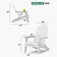 preview thumbnail 42 of 58, WINSOON All Weather HIPS Outdoor Folding Adirondack Chairs Set of 8