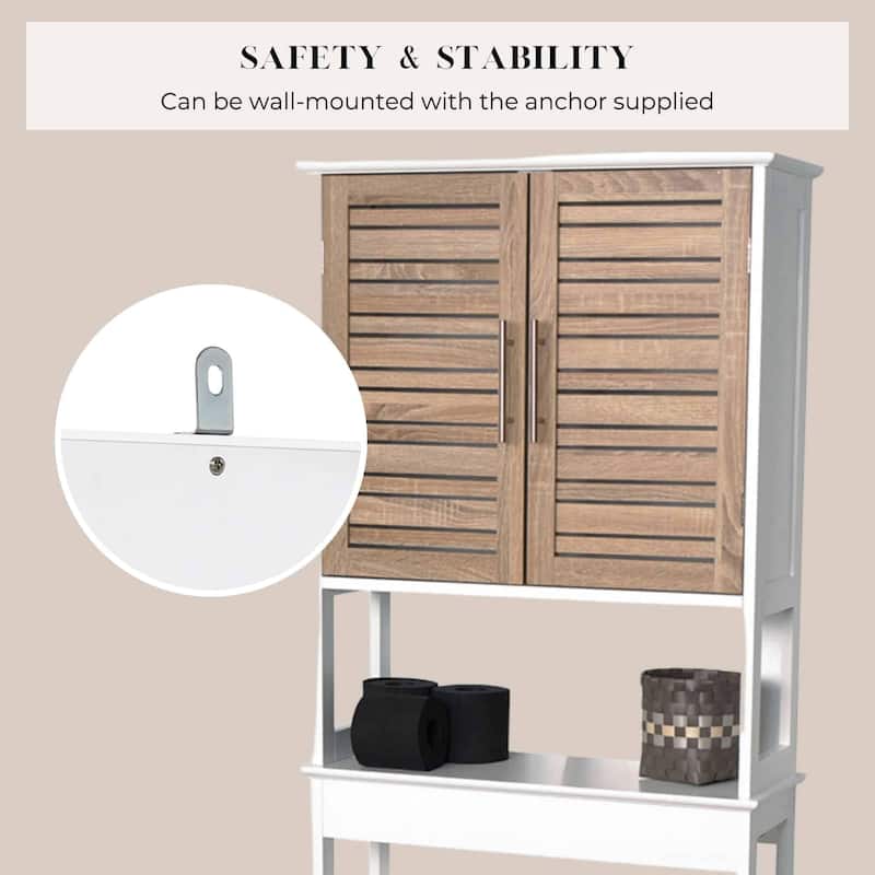 Stockholm Over The Toilet Storage Cabinet Space Saver - 24.80"L x 9"W x 70.50"H