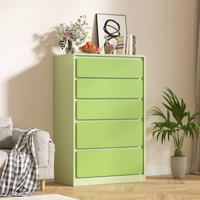 VEIKOUS 5-Drawer Chest of Dresser Storage Clothes Organizer for Bedroom, Organizers and Storage with Anti-Tipping Device