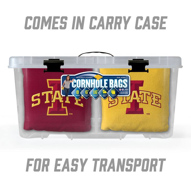 Iowa State Cyclones NCAA Dual Sided Pro Stop & Slide Cornhole Bags