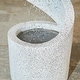 preview thumbnail 32 of 34, 32-Inch Modern Polyresin LED Spiral Outdoor Fountain With Small Planter by Glitzhome