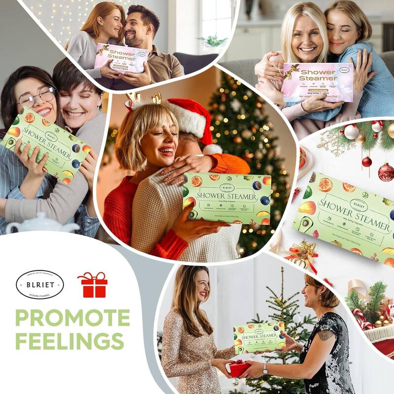 Natural Home Spa Self Care Relaxation Shower Bombs Beauty Gifts 8 Pack