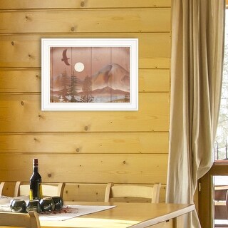 TrendyDecor4U Farmhouse "Full Moon I" Framed Print Wall Art by Ed Wargo ...