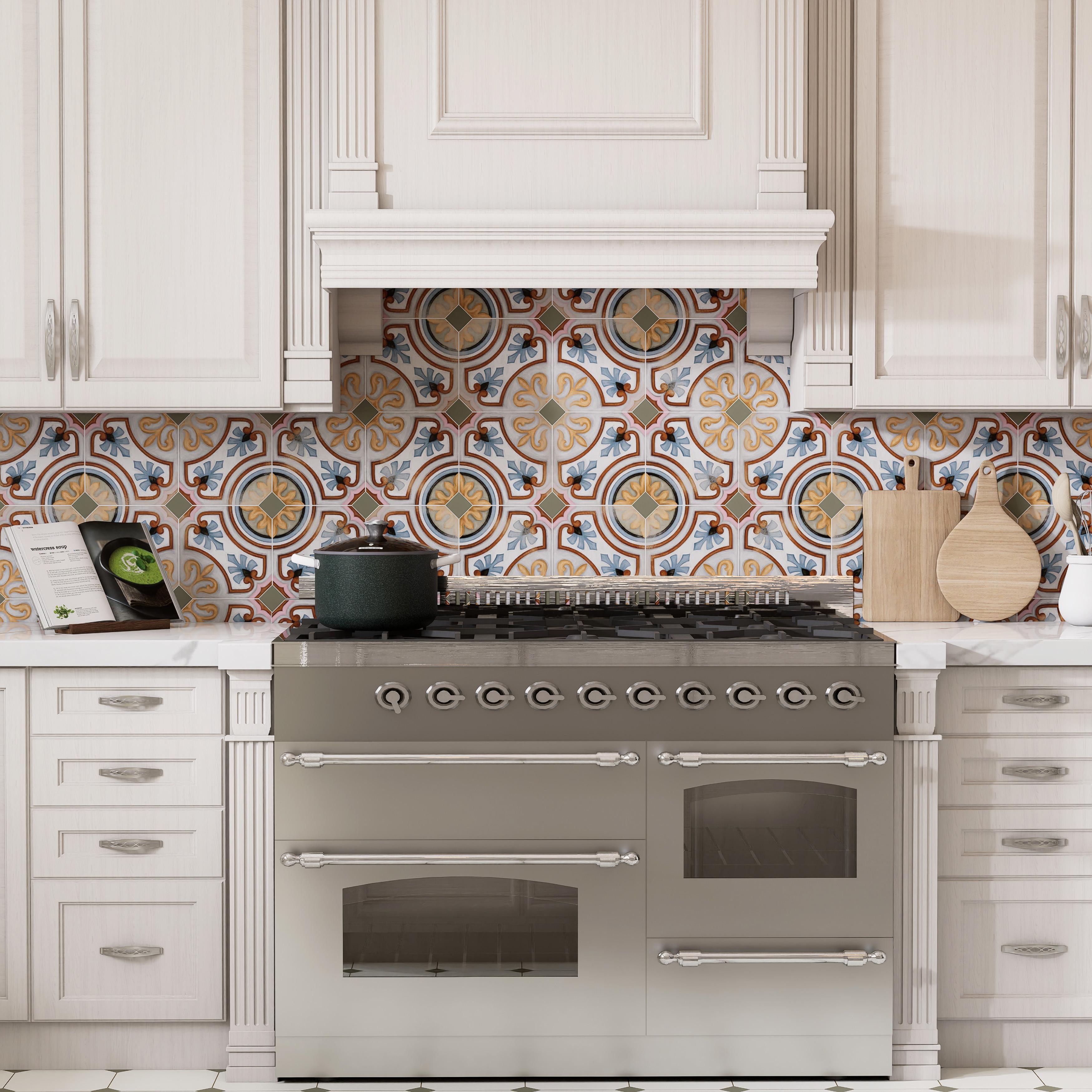 ✦SACLA✦ Merola Tile Vaudeville Octagon Deco Diglas with Taco Oliva 7
