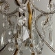 preview thumbnail 5 of 16, 4/6-Lights Vintage Small Candlestick Crystal Chandelier in Antique Gold