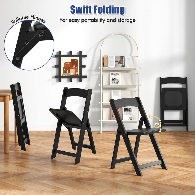 Gymax Set of 8 Dining Chairs w/ Rubber Wood Legs & Padded Seat for