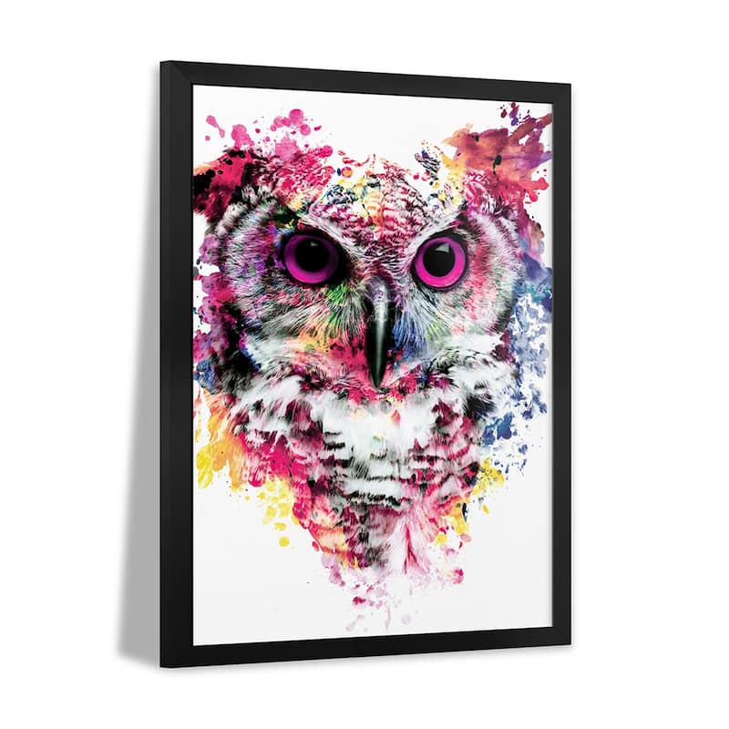 Owl I Premium Framed Poster by Riza Peker