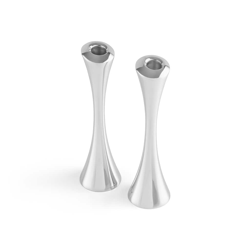 Nambe Aquila Candlesticks - 10" H