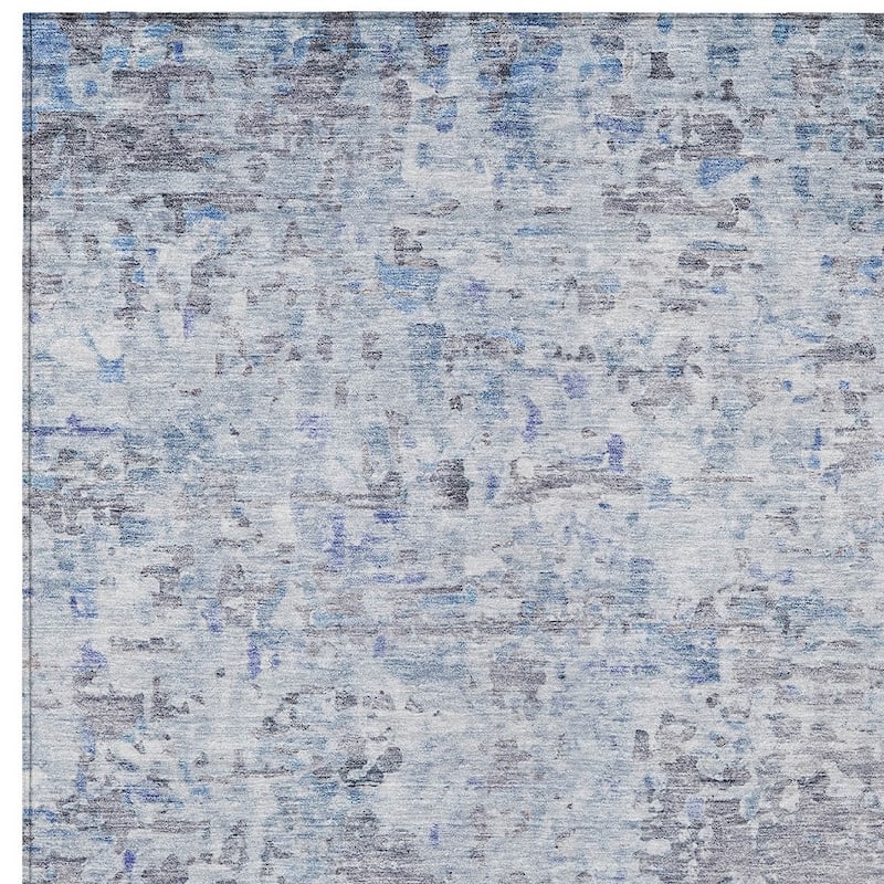 HomeRoots Abstract Transitional Rectangle Outdoor Rug