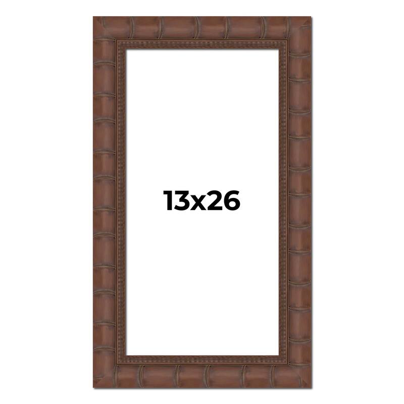 13x26 Frame Pewter Solid Wood Picture Frame Width 1.625 Inches | Interior Frame Depth 0.6875 Inches