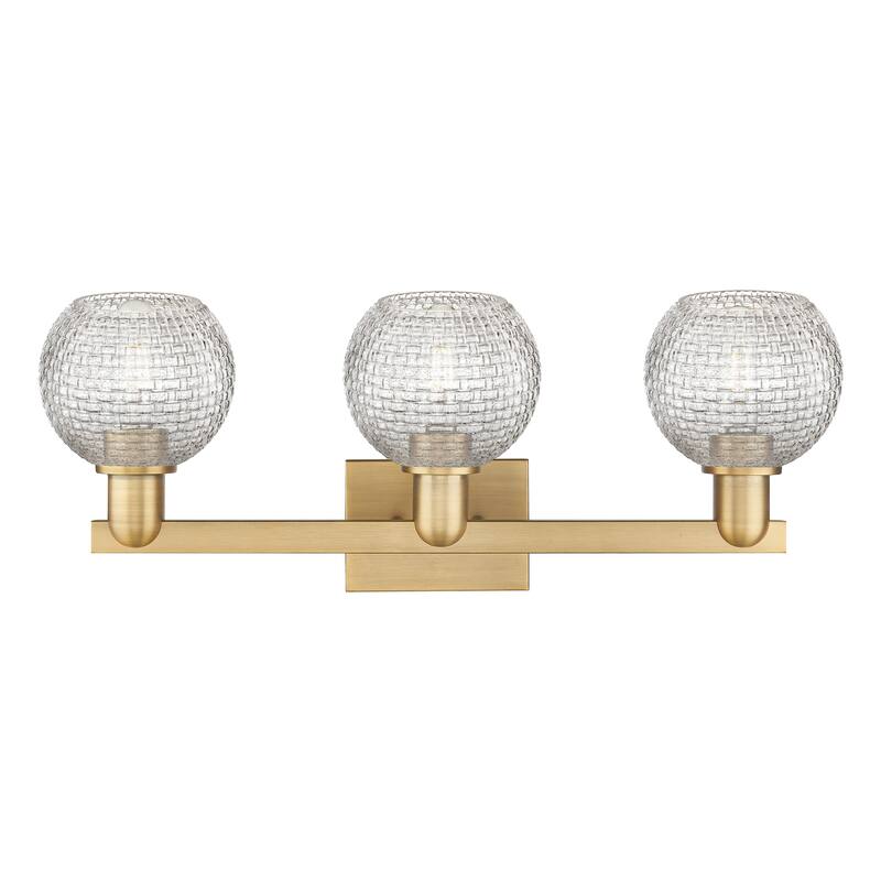 Innovations Lighting Endless Possibilities Arcadia - Athens - 3 Light 25" Basketweave Bath Vanity Light