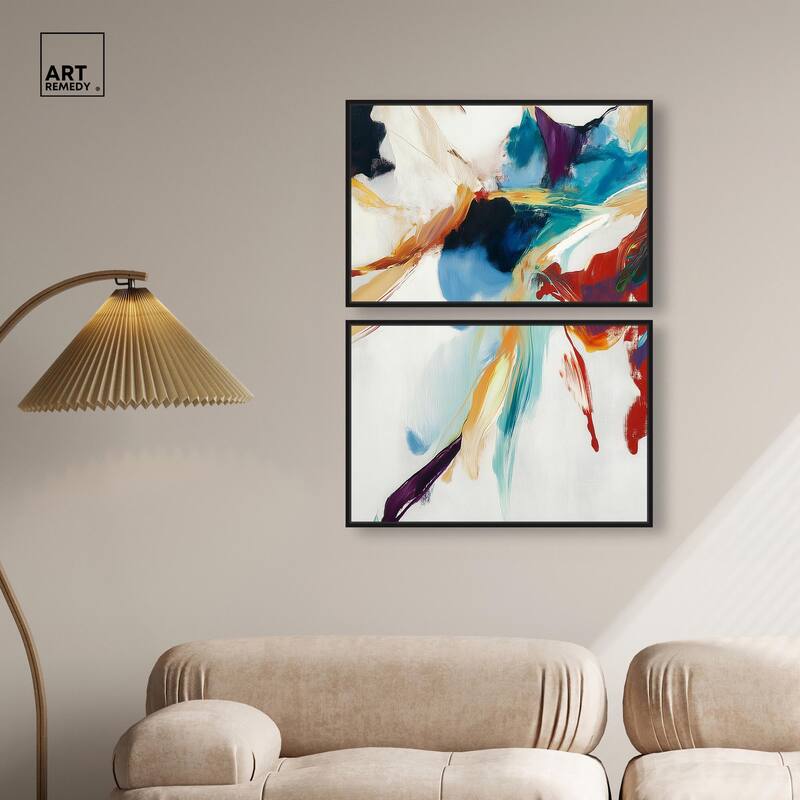 Vibrant Palette II Canvas Set of 2 by Art Remedy
