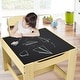 preview thumbnail 5 of 20, Costway Kids Table Chairs Set With Storage Boxes Blackboard Whiteboard
