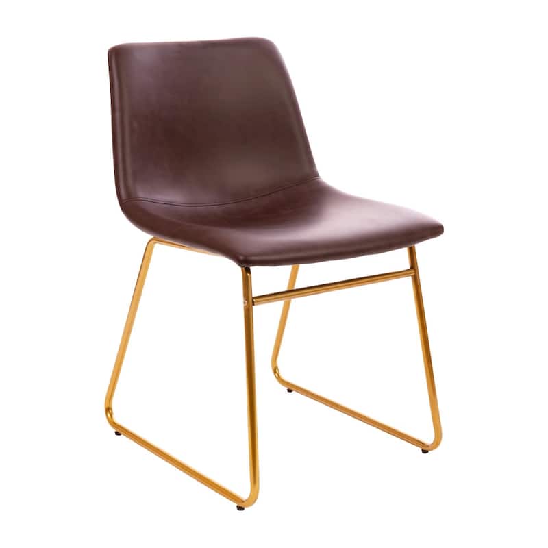 18 Inch Indoor Dining Table Chairs, LeatherSoft Upholstery-Set of 2