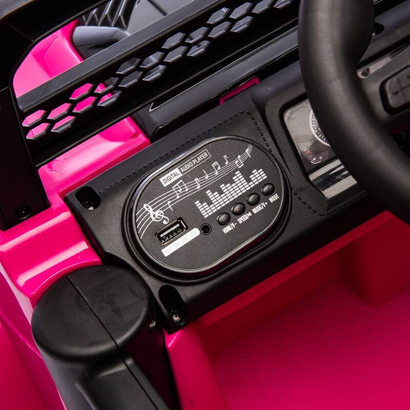 12V Kids Electric Ride-On Car with truck car Remote Control, 4 Motors, Bluetooth, LED& Power Display - Battery Powered Vehicle