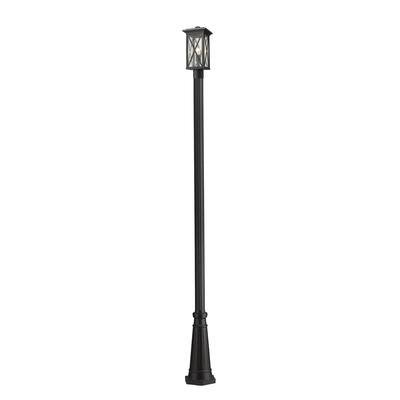 Brookside 1 Light Outdoor Post Mounted Fixture - Black