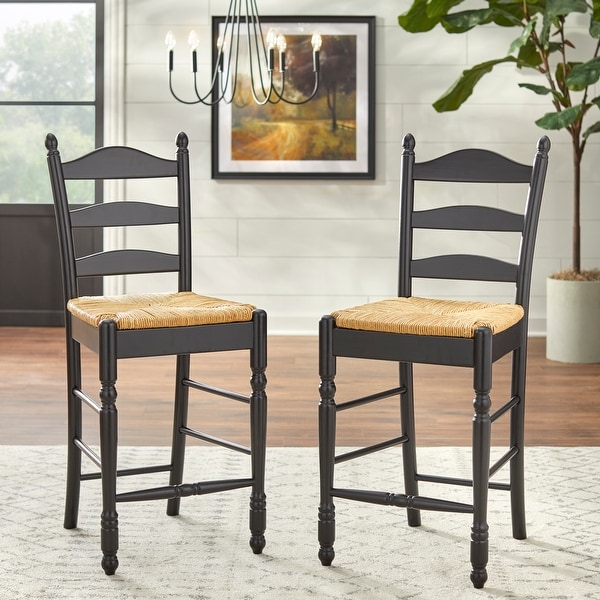 Tms ladder back best sale rush seat chairs