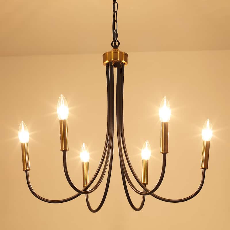 6-Light 23.62 in. Classic Chandelier for Kitchen Living Room