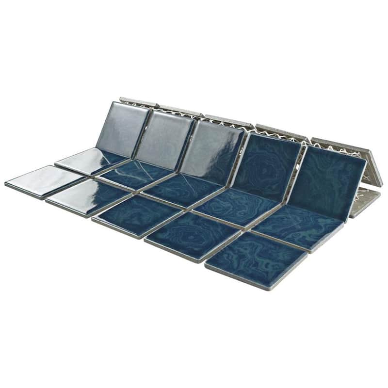 Merola Tile Resort Coral Blue 12" x 12" Porcelain Floor and Wall Tile