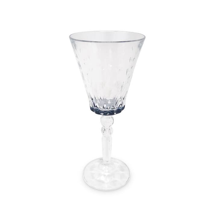 Water Glasses with Dimond Cut, Set of 6