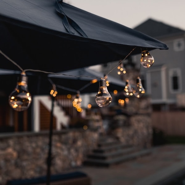 Early Edison Solar Powered LED Patio Bulb String Lights - 2 Pack - 2 Pack. Opens flyout.