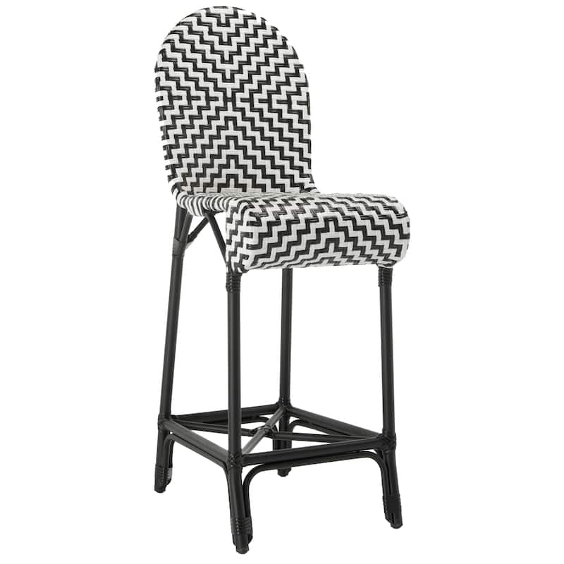 SAFAVIEH Outdoor Rhianna 29.5-inch Bar Stool - 17Wx23Dx46H