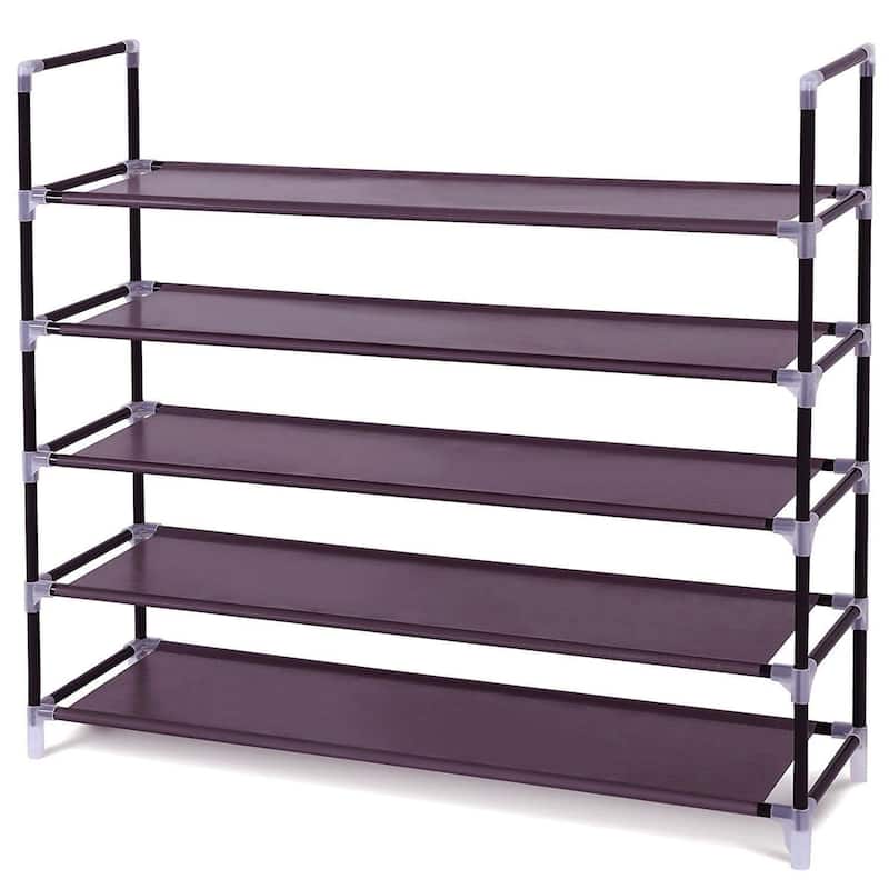 3/5/6/8/9/10-tier Extra-wide Metal/Non-woven Fabric Shoe Rack