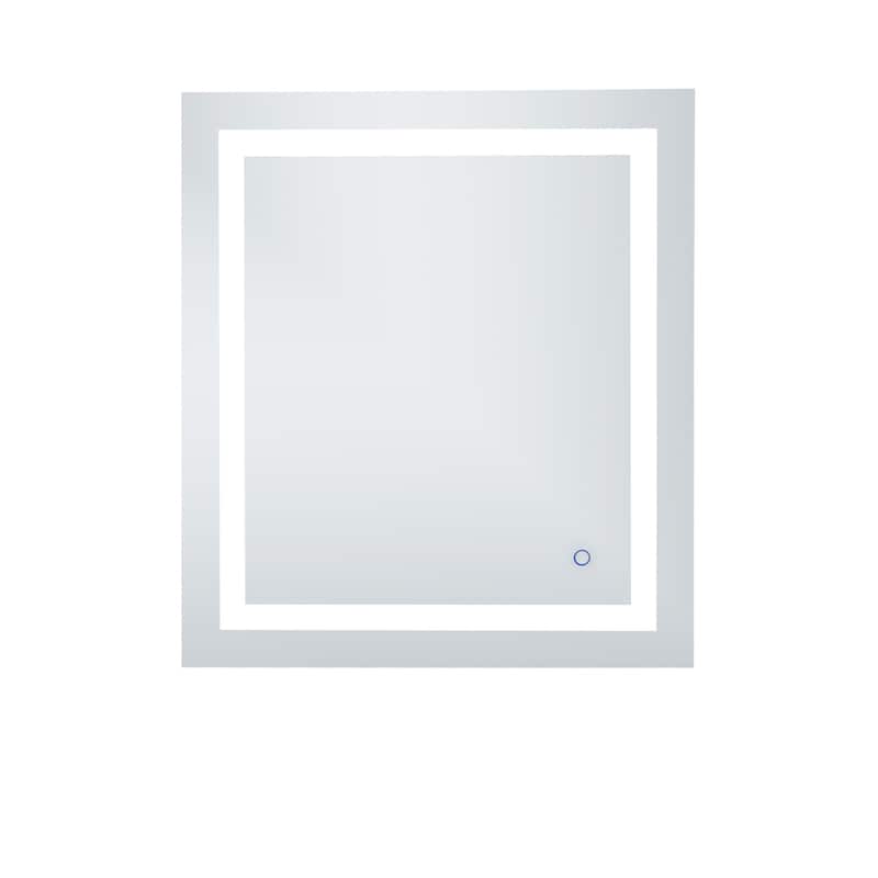 Avalon 27" x 30" Hardwired LED mirror - Silver