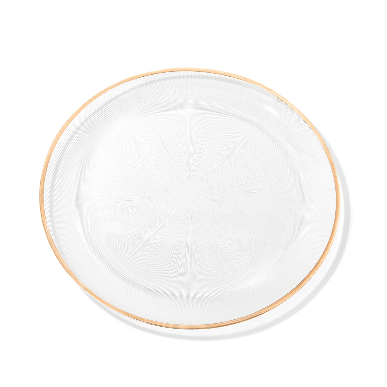 Set of 6 Elite Glass Charger Plate - 13"D