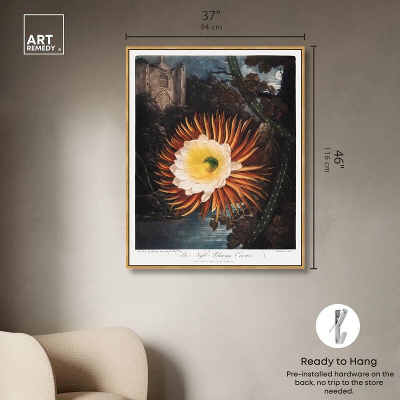 Night-Blowing Cereus 1807 Canvas by Art Remedy