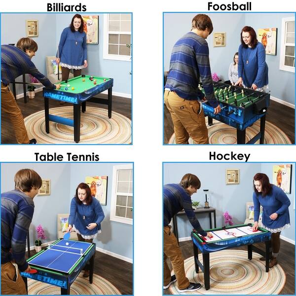 Shop Sunnydaze Multi Game 10 In 1 Game Table Billiards Foosball