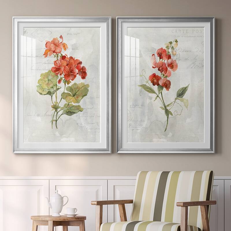 Linen Geranium Premium Framed Print - Ready to Hang