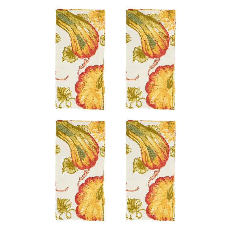Pumpkin Table Napkins (Set of 4)