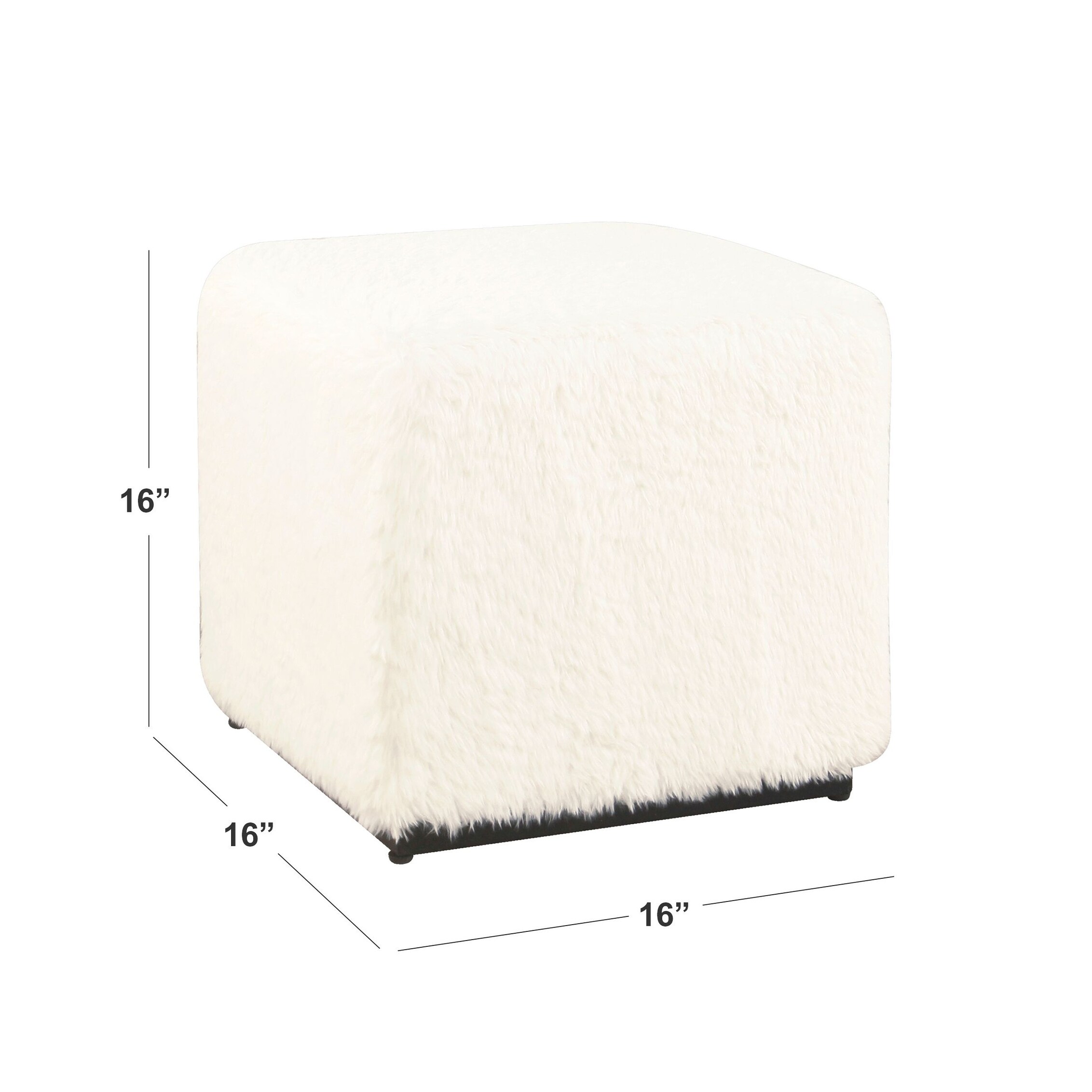 HomePop Modern Cube Ottoman - Picture 8 of 15