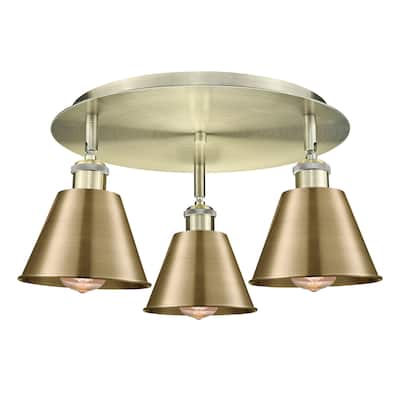 Innovations Lighting Ballston - 3 Light 18" Flush Mount