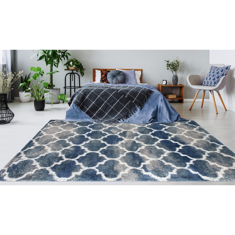 Noori Rug Lux Ava Trellis 2-Inch Shag Rug