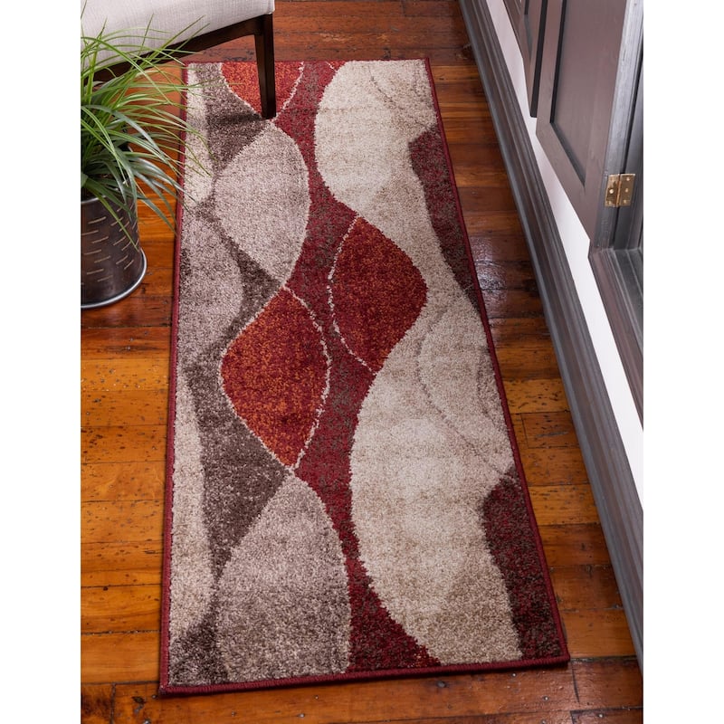 Contemporary Beallara Collection Area Rug - 2'6"x10' - Multi
