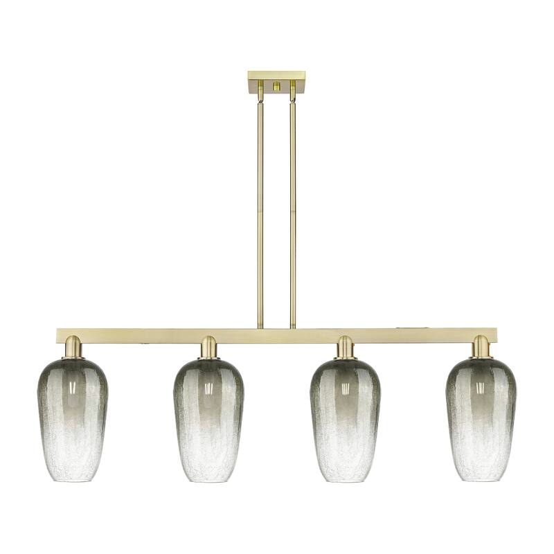 Innovations Lighting Urban Downtown - Brookhaven Flute - 4 Light 48" Stem Hung Island Light