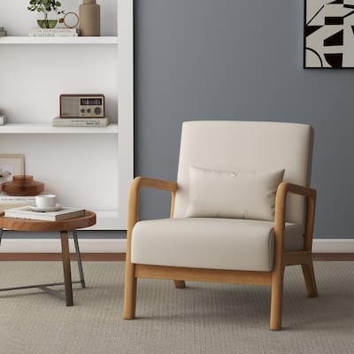 Upholstered Arm Chair with Cution Modern Side Accent Chairs - 25.8"W x 28.7"H x 32.3"D