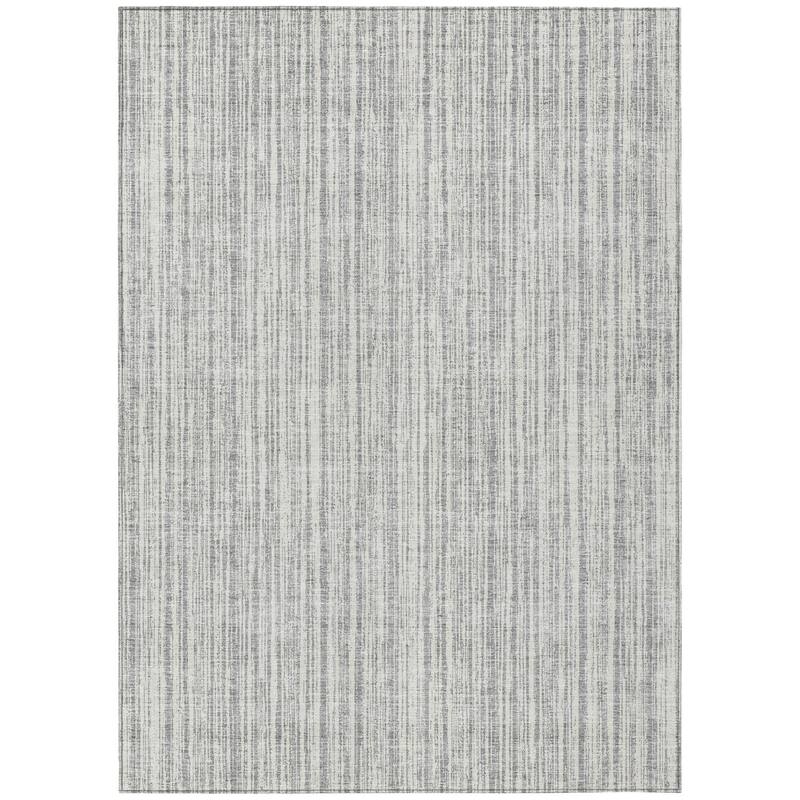 HomeRoots Striped Transitional Rectangle Outdoor Rug