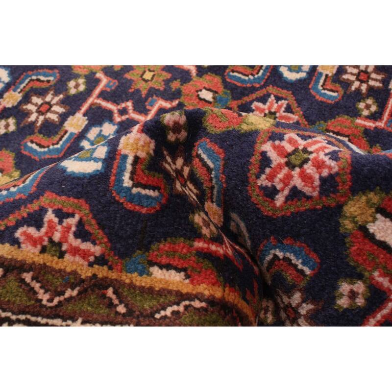 ECARPETGALLERY Hand-knotted Andelz Dark Navy Wool Rug - 3'3 x 9'1