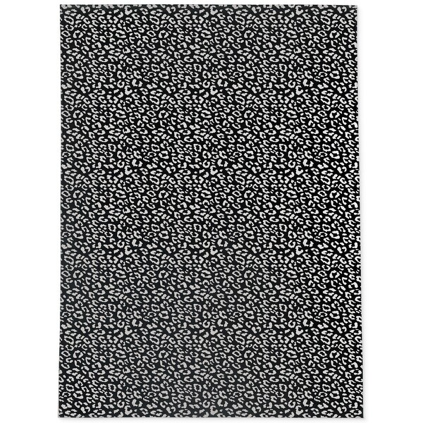 Shop LEOPARD WHITE ON BLACK Area Rug by Marina Gutierrez ... We were looking for a chevron rug to enhance a room that is 19' x 13'.