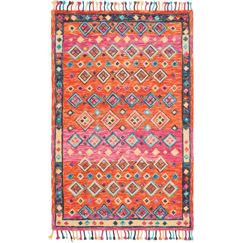 SAFAVIEH Handmade Aspen Dona Boho Tribal Wool Rug