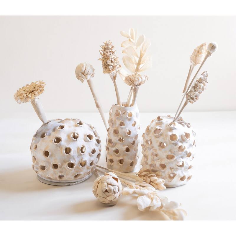 Flower Bud Tabletop Decoration - 25" - Cream