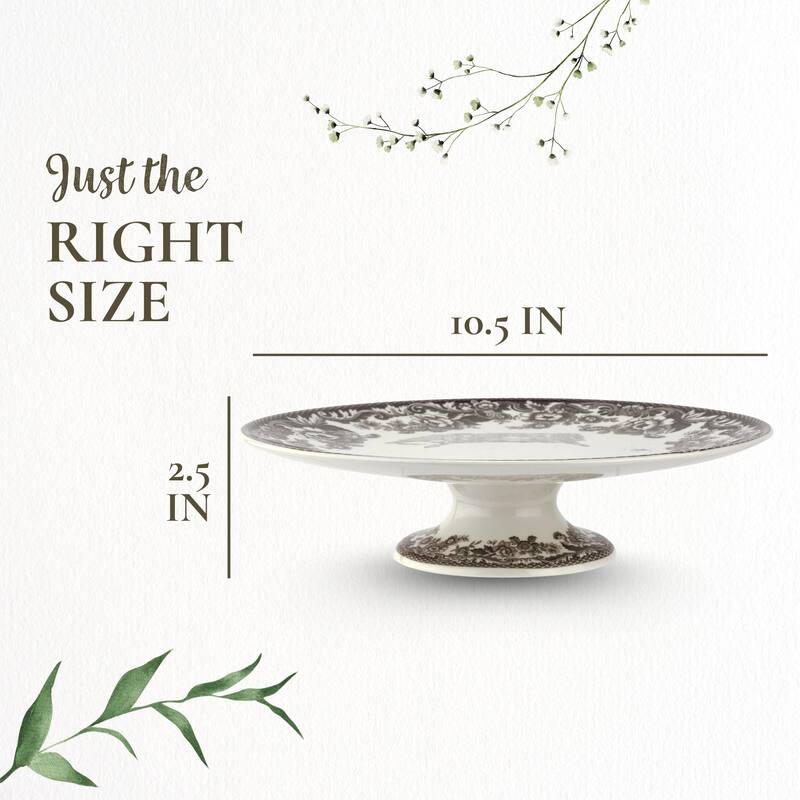 Spode Delamere Footed Cake Plate - 10.5 Inch
