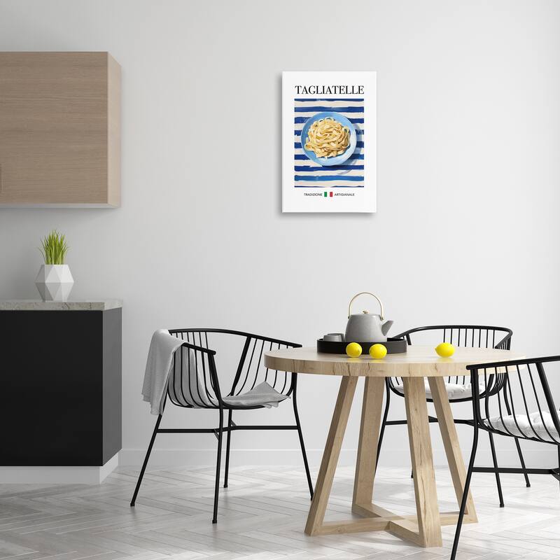 Stupell Traditional Tagliatelle Pasta Canvas Wall Art Design By Andreas Magnusson