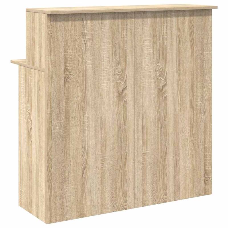 vidaXL Reception Desk Sonoma Oak Engineered Wood Standard Reception Desk